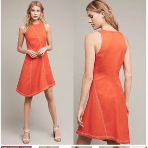 Anthropologie mauve dress